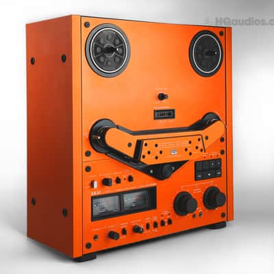 Akai GX-635D Reel-to-Reel Tape Deck - Custom Orange - Professionally Restored - 1 Year Warranty image 4