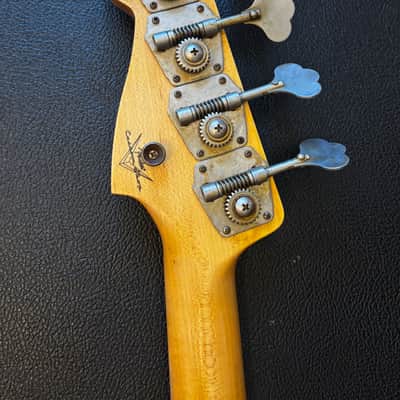 Fender Custom Shop '66 Precision Bass Journeyman Relic 4-String Bass Guitar, Rosewood Fingerboard, Hot Rod Red journeyman image 7