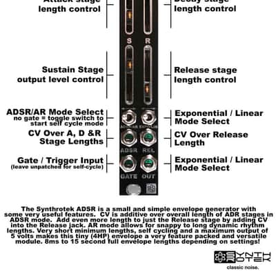 Synthrotek ADSR PCB/Panel/IC - Eurorack Envelope Module image 3