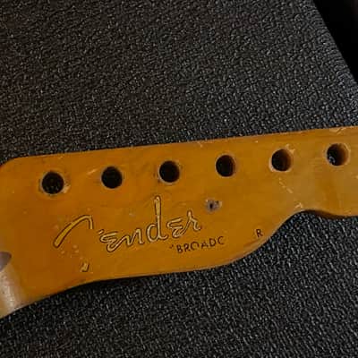 Fender Clive Brown Broadcaster Neck 1950 Blackguard Copy Fender Custom Shop Black Guard Heavy Relic Neck Vintage Masterbuilt Dale Wilson Nachocaster Quality 1951 1952 1953 1954 Danny Gatton Nacho Julian Lage Vibe Nitro Finish image 1