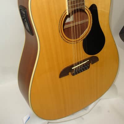 2017 Alvarez AD6012CE AD60ce 12-String Acoustic Electric Guitar, Natural AD60-12CE image 2