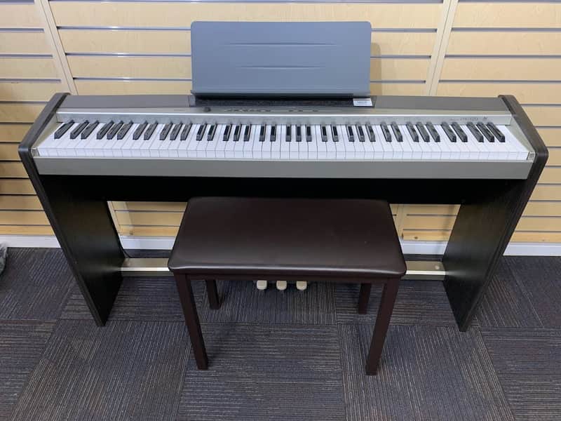 Casio Privia PX-120 2010 - Matte Silver w/ Stand & Bench | Reverb