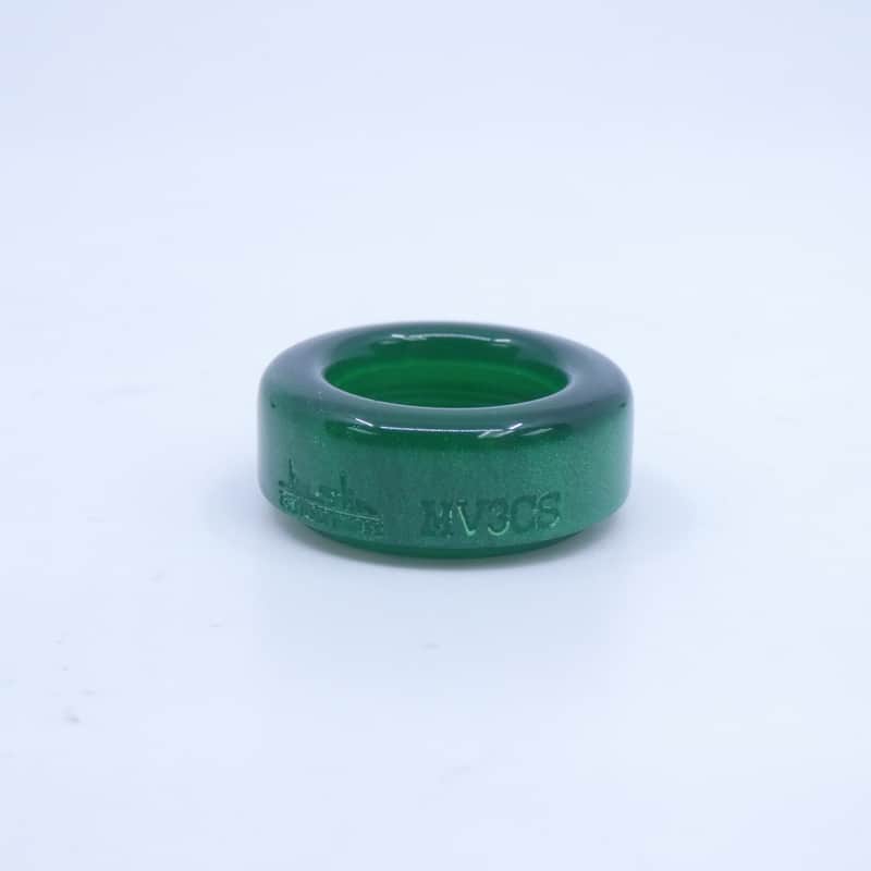 ACB MV3CS Trumpet Mouthpiece Rim - Green Marble Acrylic image 1
