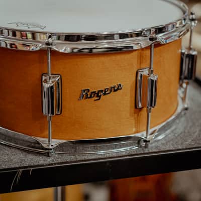 Rogers 14x6.5 Powertone Snare Drum, Satin Fruitwood image 2
