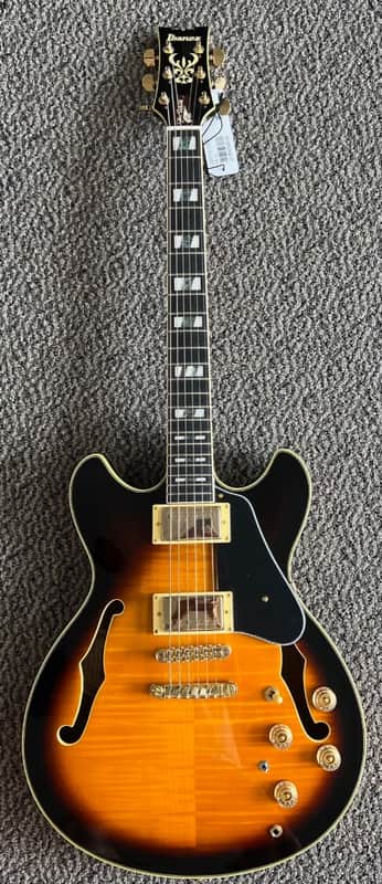 Ibanez John Scofield JSM10VYS Electric Guitar, Vintage Yellow Sunburst image 1