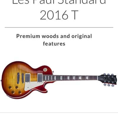 2016 Gibson Les Paul Standard T 2016 Heritage Cherry Sunburst image 15