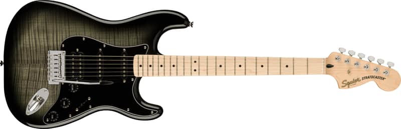 Mint Fender Affinity Stratocaster FMT HSS Elec Guitar, Maple Board, Black Burst image 1