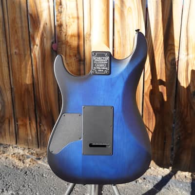 Schecter CUSTOM SHOP USA Sunset Custom-II - Ocean Blue Burst Satin 6-String w/ Case image 7