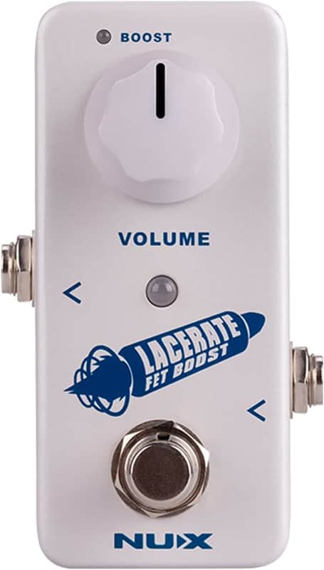 NUX Lacerate Mini Booster Guitar Boost Pedal with Dual FET Circuit and Crank Boost image 1