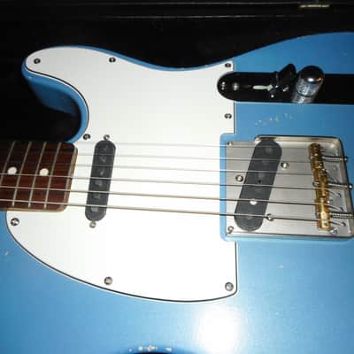 Scarecrow Guitars 60's Modern Modded Telecaster Tribute Lake Placid Blue Fender CIJ neck image 7