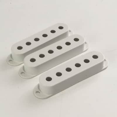 Genuine Fender Pure Vintage Strat Pickup Covers Vintage Light Relic White USA image 1