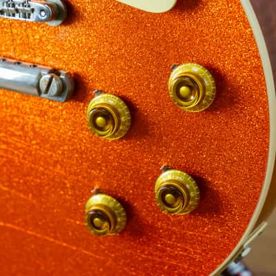 Custom Shop Murphy Lab '57 Les Paul Custom Ultra Light Aged - Orange Sparkle image 9