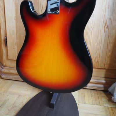 VIDEO! 1970s Japan Sakai (Teisco-ish) "Hertiecaster" guitar - pro Setup, player ready image 9