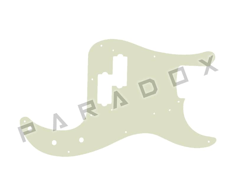 Custom Pickguard For 2000 - 2024 Made in America Fender 1963 Fender Custom Shop Precision Bass Journeyman Relic - Parchment Solid .090" image 1