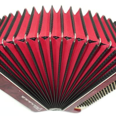 Bayan Accordion Tonica, Button Accordion Instrument 100 Bass, New Straps, Concertina B System, Soviet Harmonica in Tune, 2693 image 7