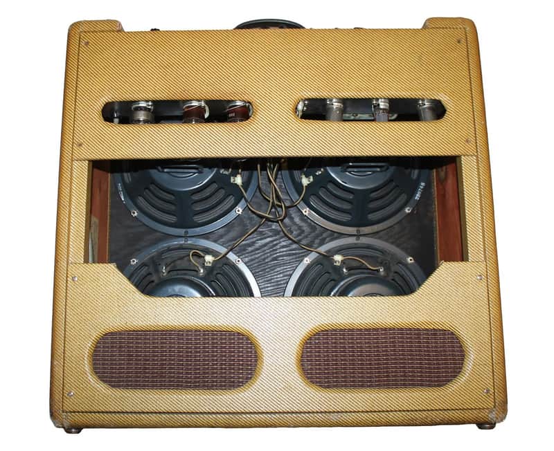 Fender Bassman 5F6 Narrow Panel 40-Watt 4x10" Guitar Combo 1957 - 1958 image 2