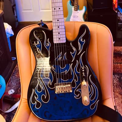 ‘07 Fender | Telecaster | James Burton Signature | Blue Paisley Flames | USA 🇺🇸 image 5