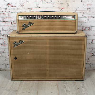 Fender Band Master 2-Channel 40w Tube Guitar Amp Head with 2x12 Cab VINTAGE