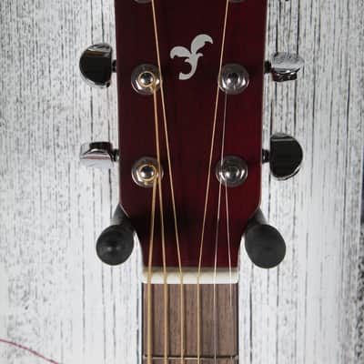 Yamaha FSX800C Concert Cutaway Acoustic Electric Guitar Solid Spruce Ruby Red image 12