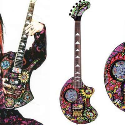 ☣️Mini Hide☣️ Fernandes YELLOW HEART ZO-3 X JAPAN custom hide