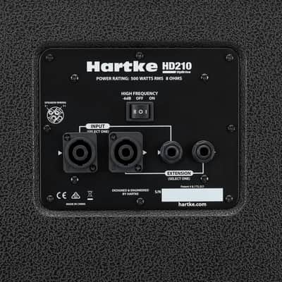 Hartke HyDrive HD210 2 x 10" HyDrive speaker + 1" HF Horn Bass Cabinet. 500 watts 8 ohms image 4
