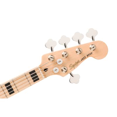 Squier Affinity Active J-Bass V MN Black Metallic - 5-String Electric Bass image 5