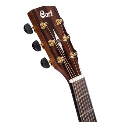 Cort GAPFBEVELNAT Grand Regal Bevel Cut Spruce Top Mahogany Neck 6-String Acoustic-Electric Guitar image 7