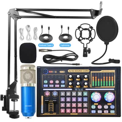 Bm800 Microphone Sound Card Full Set Of Mobile Phone Computer Microphone Special Equipment Suit image 11