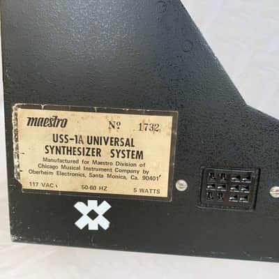 Maestro USS1a Synthesizer 70s - Black with rare footswitch! image 11