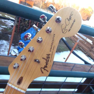 2014 Fender Eric Clapton 'Blackie' Stratocaster w/Seymour Duncan and other replacement pickups image 12