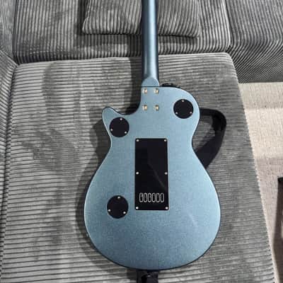 Gretsch G2210 Streamliner Junior Jet Club with EverTune Bridge 2021 - Gunmetal (Metallic Blue-Gray) image 3