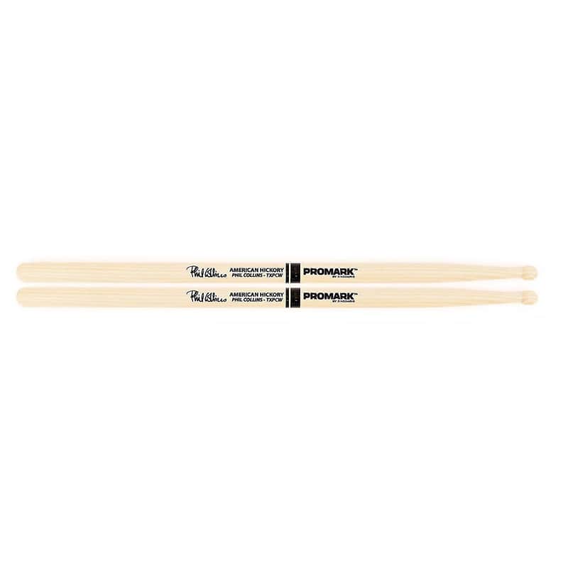 Pro-Mark TXPCW Hickory PC Phil Collins Wood Tip Drum Sticks image 1