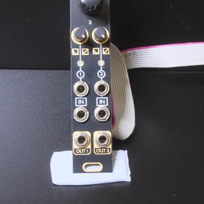 Antumbra DVCA - Dual VCA in 4HP - Micro Mutable Instruments (2ch) Veils - Eurorack Module - Blk/Gold image 1
