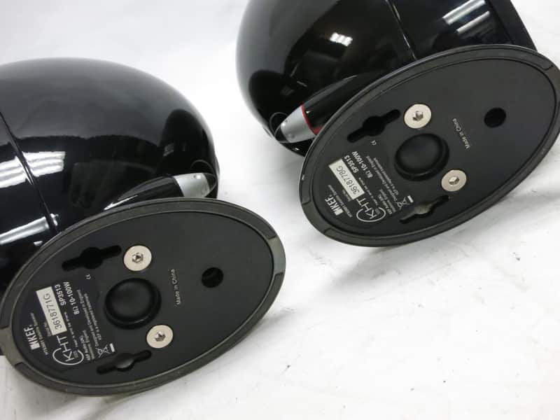 KEF HTS3001 Uni-Q Satellite Home Theater Speaker Pair Black Glossy