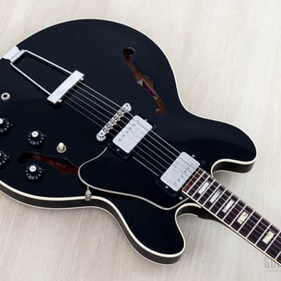1972 Gibson ES-335 TD Vintage Semi-Hollow Guitar Ebony w/ Embossed T Tops & Case, Gord Miller image 9