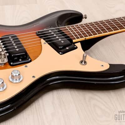 1978 Mosrite Ventures Model Vintage Guitar Sunburst w/ Moseley Vibrato, Case image 6
