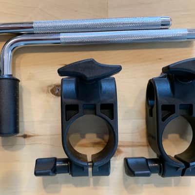 2X NEW Roland MDH-6U V-Drum 1.5 inch Rack Clamps + L Arm - Pad Tom Snare Mount 7U image 2