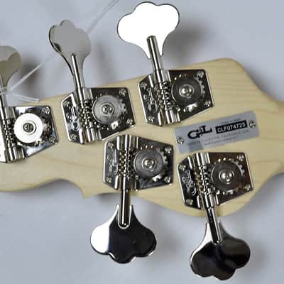 G&L L-2500 USA Custom 5 String Monkey Pod Bass in Natural Satin image 12