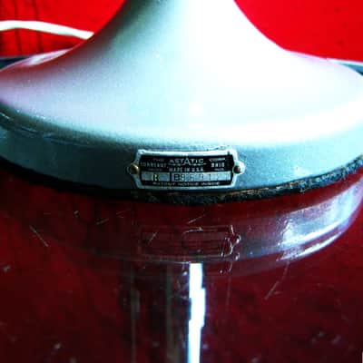 Vintage RARE 1940's Astatic WR20 dual crystal Hi Z microphone Satin Chrome w period Astatic "G" stand T3 D104 77A JT30 # 1 image 15