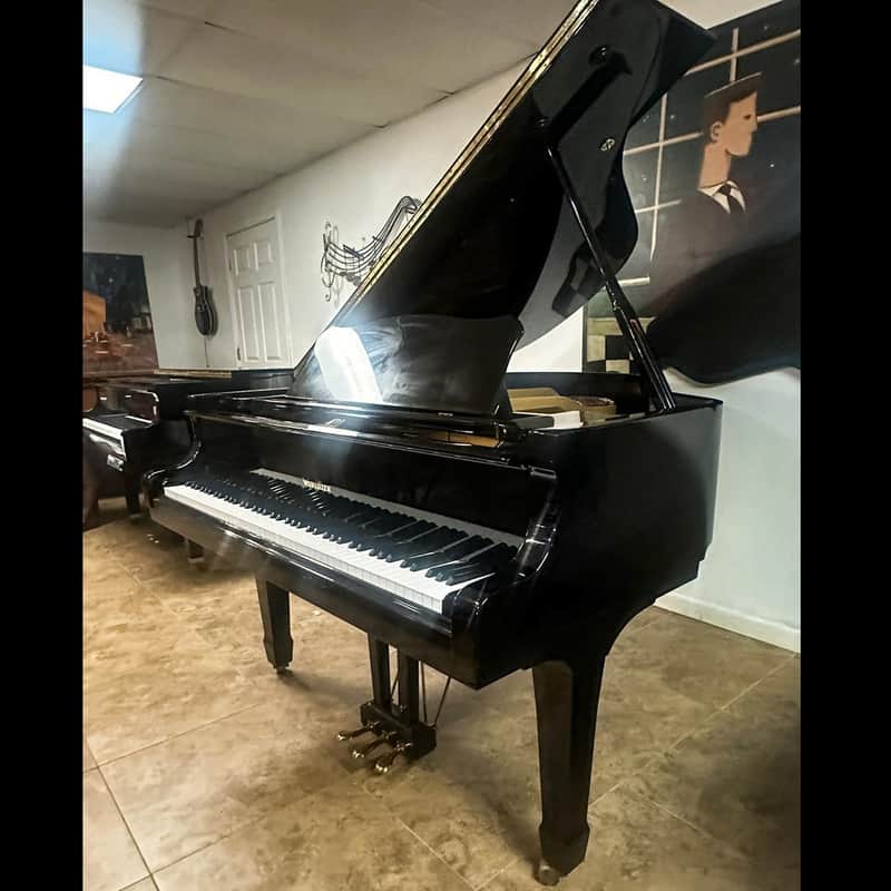Wurlitzer Baby Grand Piano 5'2" Glossy Black Beautiful Tone image 1