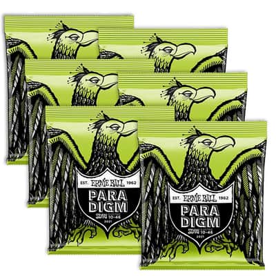 Ernie Ball P02021 Paradigm Regular Slinky Electric Guitar Strings (10-46), 6PK, #P02021-6 image 1