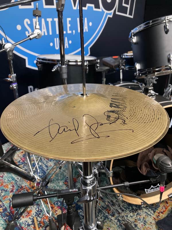 David Garibaldi's Tower of Power, Sabian  13" Signature Series, David Garibaldi Jam Master Hi-Hat Cymbals (Pair) SIGNED! image 1