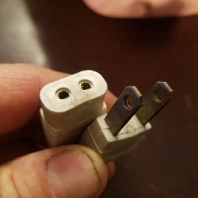Bell & Howell ME Power Cord for 285 Filmosound Amp electric cable supply wire Original vintage 1950s - Black image 3