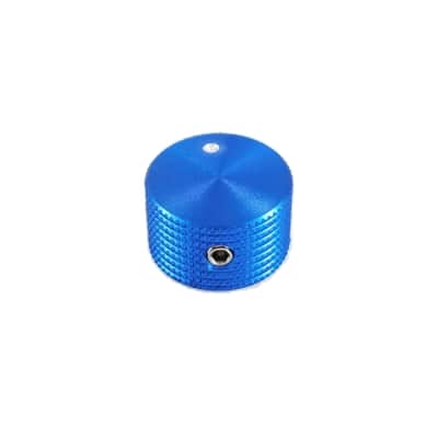 Tesi 20mm Solid Aluminum Knurled Replacement Knob - Blue image 2