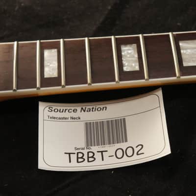 Flamed Maple with Bound Rosewood Fretboard Tele Neck. Fits Fender Telecaster! Block Inlays image 7