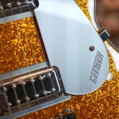 Gretsch G5230T Electromatic Sparkle Jet FT Single-Cut with Bigsby, Laurel Fingerboard, Gold Sparkle image 7