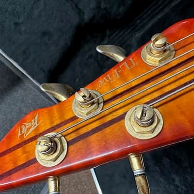 Used PEAVEY TL-Five 5-string electric Sunburst Orange w/ Hard Case BASS guitar TL-5 image 7