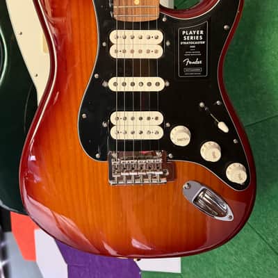 2022 Fender Player Stratocaster HSH, Tobacco Sunburst image 1