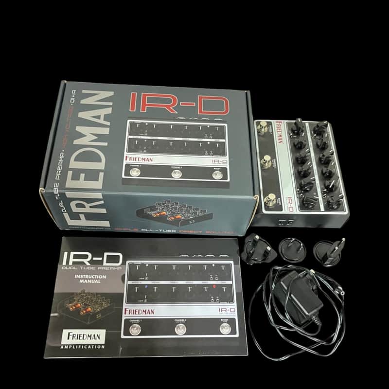 Friedman IR-D Dual Tube Preamp 2024 - Present - Black / Silver X14646 image 1