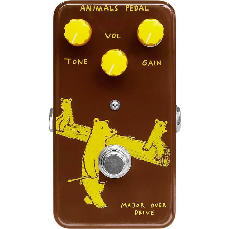 メルMAJOR OVERDRIVE ANIMALS PEDAL 014 Animals Pedal Major Overdrive Guitar Effect Pedal — Truetone Music